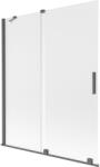 Mexen Velar paravan pentru cadă, glisant cu 2 canaturi 140 x 150 cm, mat, gri pistol periat - 896-140-000-31-66 (896-140-000-31-66)