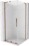 Mexen Velar L cabină de duș glisantă 90 x 90 cm, înghețat, aur roz - 871-090-090-33-60 (871-090-090-33-60)