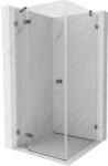 Mexen Lunar cabină de duș batantă stânga 90 x 90 cm, transparentă, gri armă periat - 834-090-090-66-00-L (834-090-090-66-00-L)