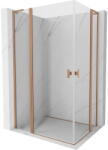Mexen Mist L Duo cabină de duș cu deschidere pivotantă 120 x 90 cm, transparent, cupru periat - 8A4L-120-090-65-00 (8A4L-120-090-65-00)