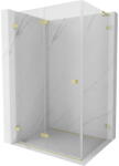 Mexen Lunar-F L cabină de duș pliată stânga 85 x 80 cm, transparent, auriu periat - 836L-085-080-55-00-L (836L-085-080-55-00-L)