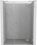 Mexen Lunar L ușă de duș batantă dreaptă 160 cm, transparentă, nichel periat - 834SL-160-050-97-00-P (834SL-160-050-97-00-P)