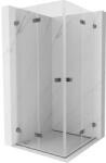Mexen Lunar-F Duo cabină de duș pliabilă 100 x 100 cm, transparentă, gri pistol periat - 836-100L-100P-66-00 (836-100L-100P-66-00)