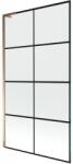 Mexen Next L paravan de baie cu un singur panou 100 x 150 cm, grilaj negru, aur roz - 895-100-000-03-77-60 (895-100-000-03-77-60)