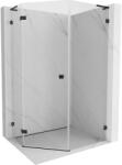Mexen Lunar L cabină de duș pentagonală cu deschidere stânga 80 x 90 cm, transparentă, neagră - 831L-080L-090P-70-00-L (831L-080L-090P-70-00-L)