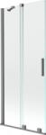 Mexen Velar paravan de cadă cu 2 uși glisante 80 x 150 cm, transparent, metal pistol - 896-080-000-01-95 (896-080-000-01-95)