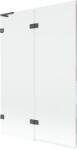 Mexen Lunar L paravan pentru cadă, cu 2 uși, stânga, 120 x 150 cm, transparent, gri armă periat - 897L-120-100-66-00-L (897L-120-100-66-00-L)