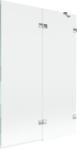 Mexen Lunar paravan de cadă cu 2 panouri, dreapta, 120 x 150 cm, transparent, crom - 897-120-100-01-00-P (897-120-100-01-00-P)