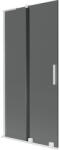 Mexen Velar L paravan de cadă de duș, cu 2 uși glisante, 95 x 150 cm, grafit, alb - 896-095-003-41-20 (896-095-003-41-20)