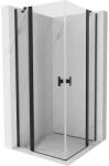 Mexen Mist Duo cabină de duș cu uși batante 120 x 120 cm, transparentă, neagră - 8A4-120-120-70-00 (8A4-120-120-70-00)