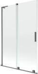 Mexen Velar L paravan de cadă cu 2 aripi, glisant, 120 x 150 cm, transparent, gun metal - 896-120-003-01-95 (896-120-003-01-95)