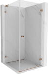 Mexen Lunar-B L cabină de duș batantă dreapta 90 x 90 cm, transparent, aur roz - 832L-090-090-60-00-P (832L-090-090-60-00-P)