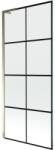 Mexen Next L ecran de baie 1-canat 80 x 150 cm, grilaj negru, auriu - 895-080-000-03-77-50 (895-080-000-03-77-50)