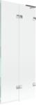 Mexen Lunar L paravan de baie cu 2 aripi, dreapta 80 x 150 cm, transparent, crom - 897L-080-100-01-00-P (897L-080-100-01-00-P)