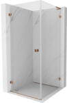 Mexen Lunar-B L cabină de duș pivotantă stânga 80 x 80 cm, transparentă, aur roz - 832L-080-080-60-00-L (832L-080-080-60-00-L)
