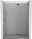 Mexen Lunar L uși de duș batante dreapta 135 cm, transparent, gun metal - 834L-135-000-95-00-P (834L-135-000-95-00-P)