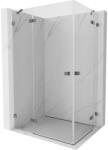 Mexen Lunar Duo cabină de duș pivotantă stângă 85 x 70 cm, transparent, metal pistol - 834-085L-070P-95-00 (834-085L-070P-95-00)