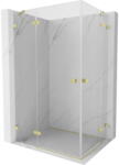 Mexen Lunar Duo cabină de duș cu deschidere stânga 120 x 105 cm, transparentă, auriu periat - 834-120L-105P-55-00 (834-120L-105P-55-00)