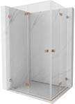 Mexen Lunar-F Duo cabină de duș pliabilă 90 x 85 cm, transparent, cupru periat - 836-090L-085P-65-00 (836-090L-085P-65-00)