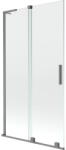 Mexen Velar L perete de protecție pentru cadă cu 2 panouri glisante 100 x 150 cm, transparent, metal pistol - 896-100-003-01-95 (896-100-003-01-95)