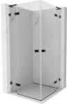 Mexen Lunar L Duo cabină de duș cu ușă batantă 80 x 80 cm, transparent, negru - 834L-080L-080P-70-00 (834L-080L-080P-70-00)