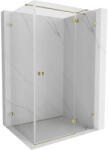 Mexen Lunar T cabină de duș pivotantă dreaptă 130 x 110 cm, transparent, auriu - 834T-130-110-50-00-P (834T-130-110-50-00-P)