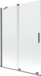 Mexen Velar paravan de baie cu 2 canaturi culisante 130 x 150 cm, transparent, metal pistoliu - 896-130-000-01-95 (896-130-000-01-95)