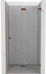 Mexen Lunar-F ușă de duș pliabilă dreapta 75 cm, transparent, aur roz - 836-075-000-60-00-P (836-075-000-60-00-P)