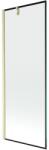 Mexen Next paravan de baie cu 1 panou 70 x 150 cm, ramă neagră, auriu periat - 895-070-000-00-70-55 (895-070-000-00-70-55)