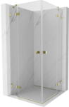 Mexen Lunar Duo cabină de duș cu uși batante 120 x 120 cm, transparent, auriu - 834-120L-120P-50-00 (834-120L-120P-50-00)