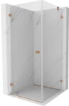 Mexen Lunar-B cabina de duș cu deschidere pe stânga 100 x 100 cm, transparent, alamă periată - 832-100-100-65-00-L (832-100-100-65-00-L)