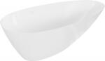 Mexen Milano cadă freestanding din conglomerat 170 x 86 cm, alb lucios - 57301708510 (57301708510)