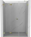 Mexen Lunar-F uși de duș pliabile stânga 120 cm, transparent, auriu - 836S-120-050-50-00-L (836S-120-050-50-00-L)