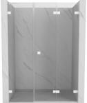 Mexen Lunar-F ușă de duș pliabilă dreaptă 115 cm, transparentă, albă - 836S-115-050-20-00-P (836S-115-050-20-00-P)