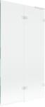 Mexen Lunar L paravan de cadă cu 2 aripi dreapta 100 x 150 cm, transparent, alb - 897L-100-100-20-00-P (897L-100-100-20-00-P)