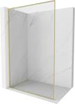 Mexen Kioto-XF L perete de duș Walk-in cu ramă 50 x 202 cm, transparent 10 mm, auriu periat - 800-050-174-55-00-XF (800-050-174-55-00-XF)