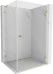 Mexen Lunar-B L cabină de duș pivotantă dreapta 90 x 80 cm, transparent, auriu - 832L-090-080-50-00-P (832L-090-080-50-00-P)