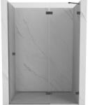 Mexen Lunar uși de duș batante dreapta 140 cm, transparent, gri armă periat - 834-140-000-66-00-P (834-140-000-66-00-P)