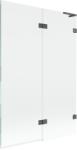 Mexen Lunar L paravan cadă cu 2 uși, dreapta 120 x 150 cm, transparent, gri-închis periat - 897L-120-100-66-00-P (897L-120-100-66-00-P)