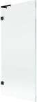 Mexen Lunar L paravan de cadă cu un panou, 80 x 150 cm, transparent, negru - 897L-080-000-70-00 (897L-080-000-70-00)