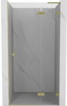 Mexen Lunar L ușă de duș batantă dreapta 120 cm, transparentă, auriu periat - 834L-120-000-55-00-P (834L-120-000-55-00-P)