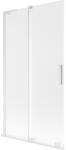 Mexen Velar L paravan de cadă cu 2 uși culisante 100 x 150 cm, geam mat, alb - 896-100-003-31-20 (896-100-003-31-20)