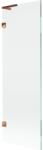 Mexen Lunar L paravan de cadă cu 1 panou 60 x 150 cm, transparent, aur roz - 897L-060-000-60-00 (897L-060-000-60-00)