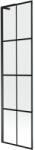 Mexen Next L paravan pentru cadă cu 1 canat 50 x 150 cm, grilaj negru, negru - 895-050-000-03-77-70 (895-050-000-03-77-70)