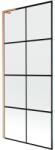 Mexen Next L paravan de baie cu 1 panou 80 x 150 cm, grilaj negru, cupru periat - 895-080-000-03-77-65 (895-080-000-03-77-65)