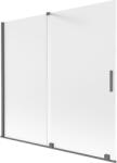 Mexen Velar paravan cadă cu două uși glisante 170 x 150 cm, mat, gri gun periat - 896-170-000-31-66 (896-170-000-31-66)