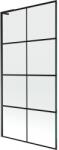 Mexen Next L paravan cadă 1-panou 90 x 150 cm, grilaj negru, negru - 895-090-000-03-77-70 (895-090-000-03-77-70)