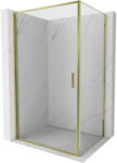 Mexen Exo cabină de duș cu ușă batantă 70 x 95 cm, transparentă, aurie - 817-070-095-50-00 (817-070-095-50-00)