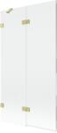 Mexen Lunar paravan cadă cu 2 foi, stânga 100 x 150 cm, transparent, auriu periat - 897-100-100-55-00-L (897-100-100-55-00-L)