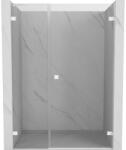 Mexen Lunar-B uși de duș batante dreapta 125 cm, transparent, alb - 832S-125-050-20-00-P (832S-125-050-20-00-P)